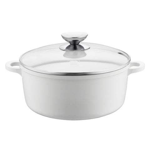 632141 Vario Click Pearl Ceramic Induction 1.25 Quart Dutch Oven with Glass Lid Berndes