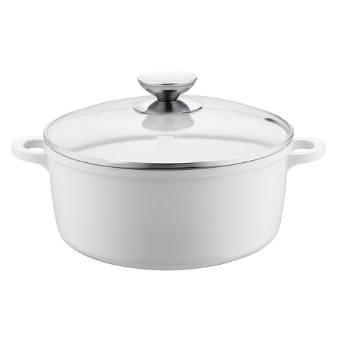 632143 Vario Click Pearl Ceramic Induction 2.5 Quart Dutch Oven with Glass Lid Berndes