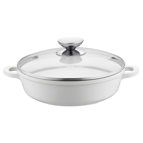 632165 Vario Click Pearl Ceramic Induction 2.5 Quart Sauté Casserole with Glass Lid Berndes