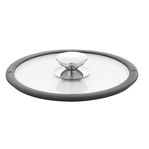 Photo of 007588 Black Silicone Rim Glass Lid 11.5 Inch