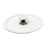 Photo of 007520 White Silicone Rim Glass Lid 8.5 Inch