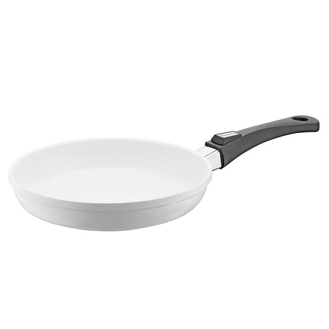 632117 Vario Click Pearl Ceramic Induction White Fry Pan with Black Handle