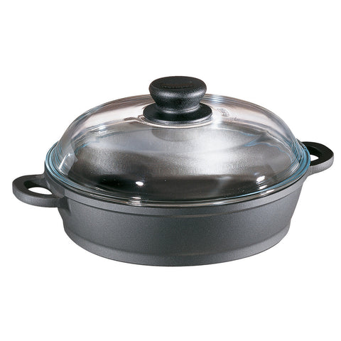 674049 Tradition 4.0 Quart Sauté Casserole Pan with Glass Lid and Thermo  Grips Berndes
