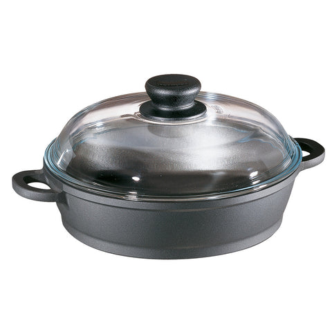 674049 Tradition 4.0 Quart Sauté Casserole Pan with Glass Lid and Thermo Grips Berndes