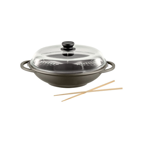 674983 Tradition Induction 13.5 Inch Wok with Glass Lid Berndes